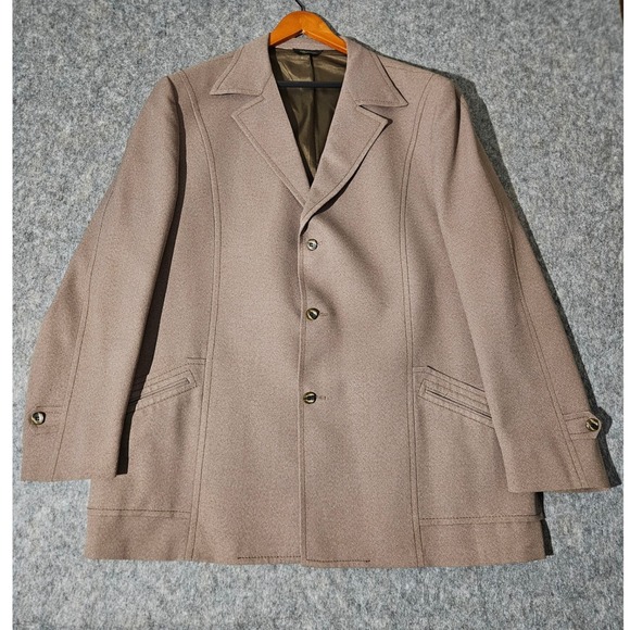 V-Line Clothes Other - V-Line Clothes Sport Coat Mens Brown Vintage Union Made 70s Blazer